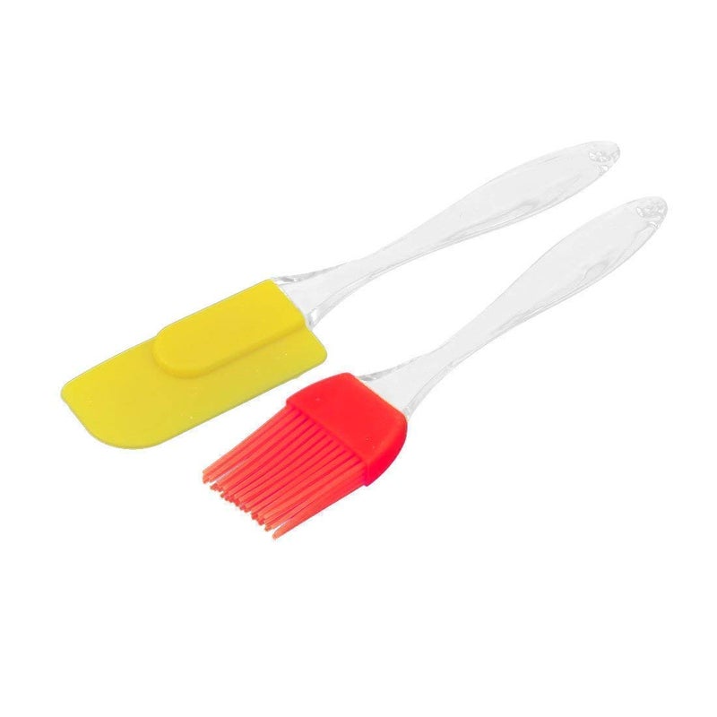2V BROTHERS 2V BROTHERS Silicone Spatula and Pastry Brush Set Special for Cake Mixer Grilling Tandoor Cooking Baking Glazing BBQ Oil Brush for Cooking Silicon Oil Brush for Kitchen Use Set of 1  - Image 1