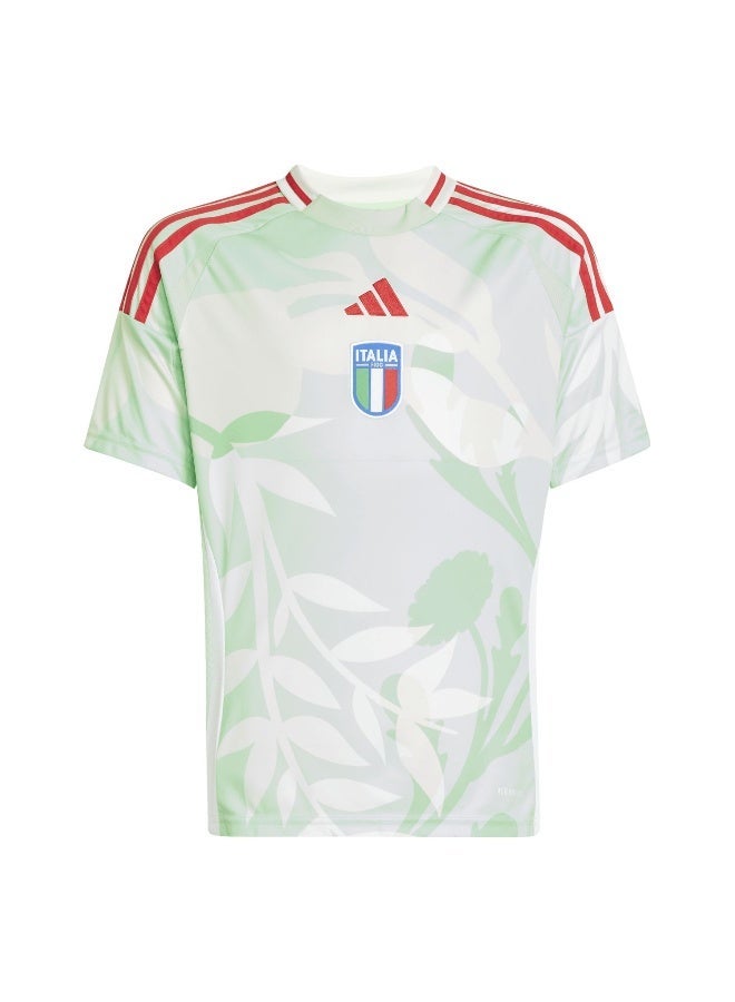 Adidas Figc A Jsy Y Green Football Jerseys For Kids Unisex 128 - Image 3