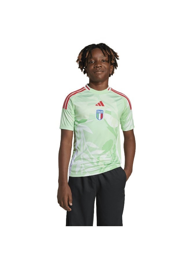 Adidas Figc A Jsy Y Green Football Jerseys For Kids Unisex 128 - Image 1