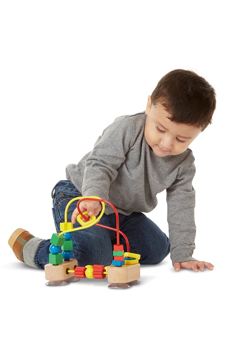 Melissa & Doug First Bead Maze - Wooden Educational Toy for Floor, High Chair, or Table Infant Maze Toy, Bead Maze Toys For Toddlers And Babies - Image 3