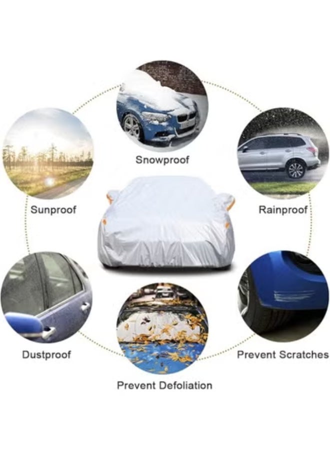 6 Layer Waterproof SUV Car Cover, All Weather Protection Against Sun Rain UV Dust Snow, Custom Fit Outdoor Full Cover, Dealer Warranty, 2-Year Warranty - Image 3