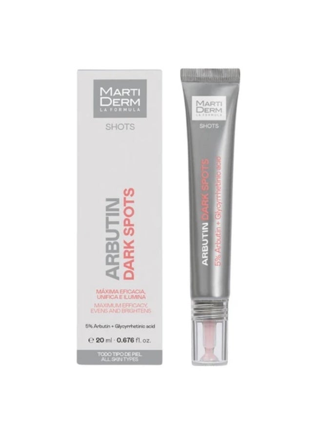 MartiDerm Shots Arbutin Dark Spots Concentrated Intensive Face Treatment - 20ml