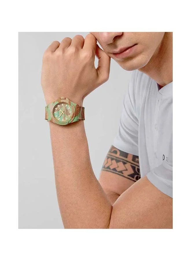 PHILIPP PLEIN Plein Power Unisex Analog Watch with Silicone Case, Skull Bone Embossed Strap, Hexagonal Dial Pattern, 43mm
