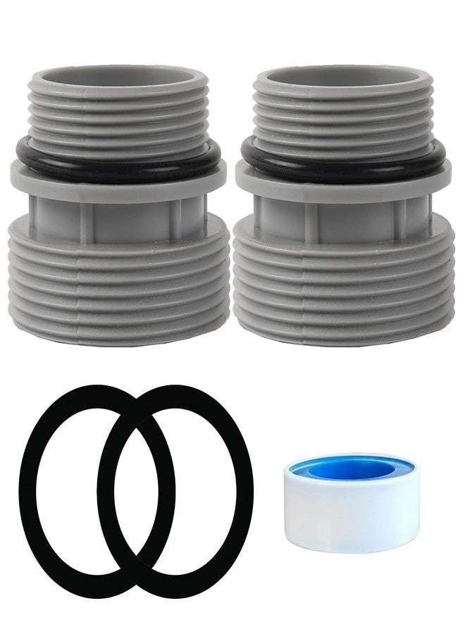TonGass 40mm to 1 1/2” Filter Hose Conversion Kit - Above Ground Pool Adapter Connects 40mm Hoses to Standard 1 1/4” or 1 1/2” Filter Ports - Image 1