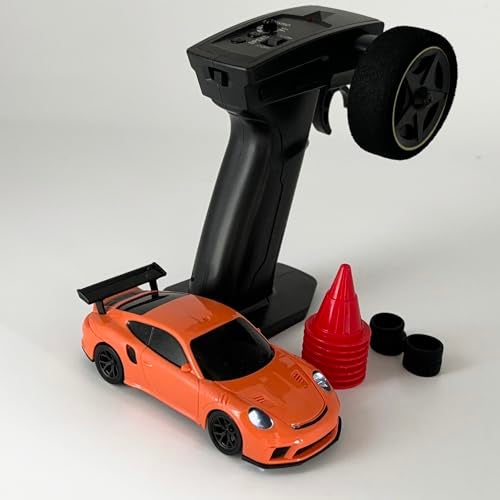 WPLDEWAN RC Drift Car 1/43 Scale Mini RC Car with Gyro RTR, Remote Control Drift Car 4WD Racing Model Indoor with ESP Gyroscope 2.4 GHz Proportional Throttle Steering Hobby RC Toy for Adult - Image 1