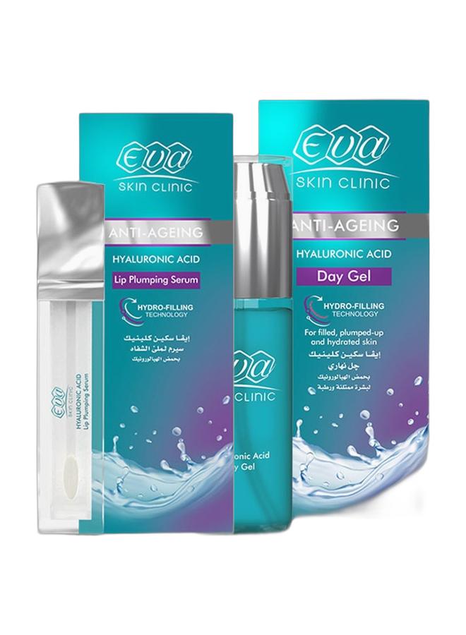 Eva Skin Clinic Hyaluronic Acid Day Gel 45 Ml + Hyaluronic Acid Lip Plumping Serum 10 Ml - Image 1