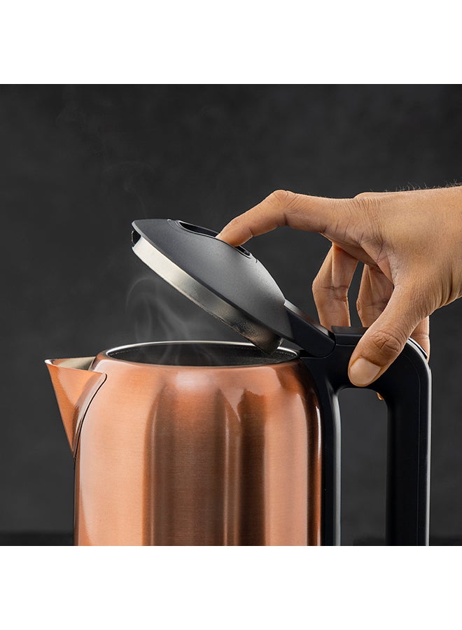 GEEPAS Quick Boil Stainless Steel Water Kettle | Auto Shut-Off | Boil-Dry Protection | Tea-Coffee Maker 1.8 L 1500 W GK38053 Brown - Image 3