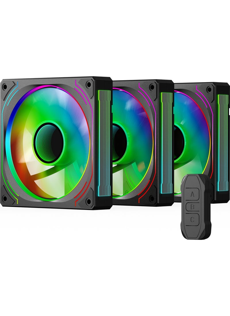 Gamepower Glacia 120 Infinity Argb 3-Piece Fan Set + Hub Kit  - Image 1