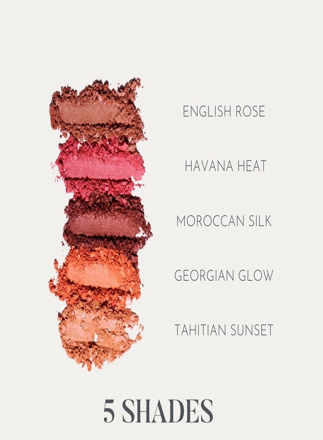 دوم بيوتي أحمر خدود تشيك إنفي من دوم بيوتي - غني بالفيتامينات ومضادات الأكسدة، يدوم طويلاً، قابل للتطبيق بطبقات، لمسة نهائية ناعمة، منتج تجميل نظيف - بودرة أحمر خدود تاهيتيان سانست 0.88 أونصة - Image 4