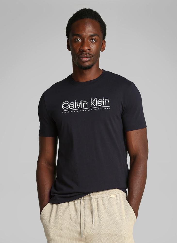 CALVIN KLEIN Cp-Double Logo T-Shirt  - Image 1