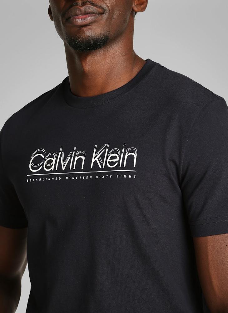 CALVIN KLEIN Cp-Double Logo T-Shirt  - Image 3
