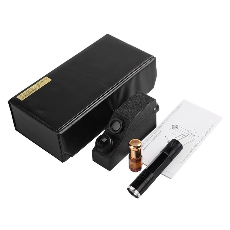 DAUERHAFT Gem Refractometer , RHG181 1 . 30 to 1 . 81 Professional Gemstone ldentification Portable Gem Refractometer for Jewelry Gold Silver for Portable Lab Refractometers - Image 1