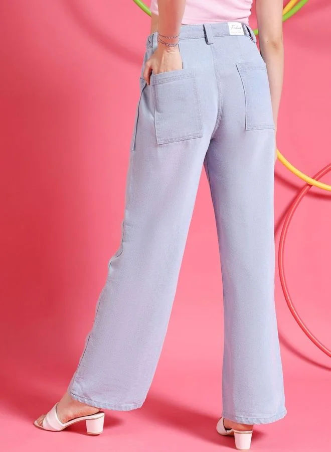 Freehand  Women Boxy Fit Printed High Rise Jeans  | Best Price UAE