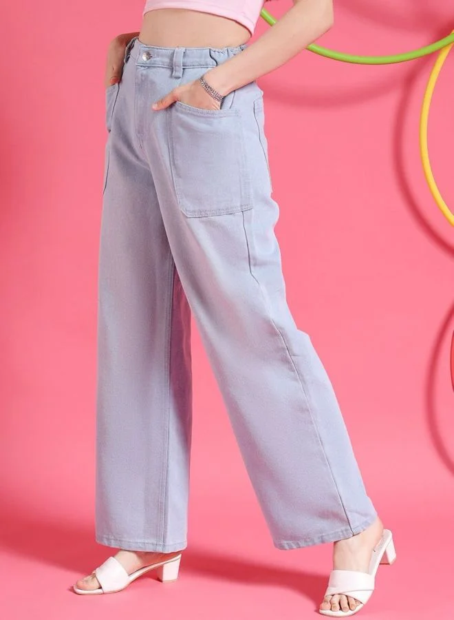 Freehand  Women Boxy Fit Printed High Rise Jeans  | Best Price UAE