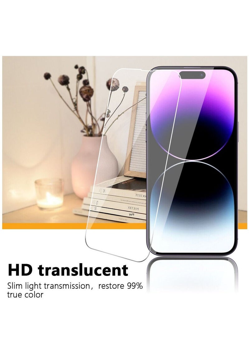 BORTONY Screen Protector Compatible with 14 Plus/13 Pro Max 6.7" Tempered Glass 9H Hardness [HD Clear] [Anti-Scratch] [Bubble Free] For Apple iPhone 14 Plus/13 Pro Max - Image 1