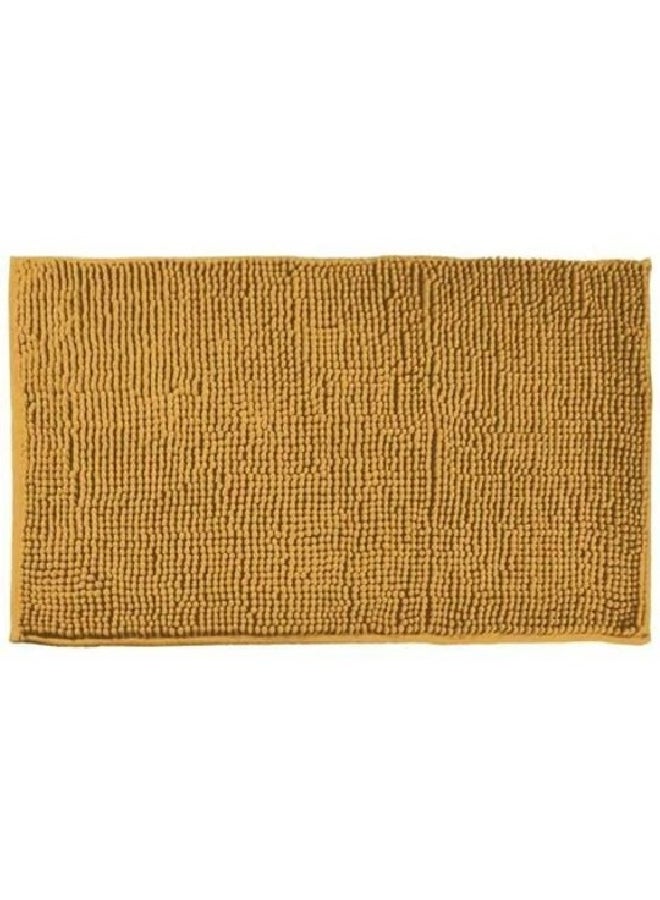 Tendance Anti-Slip Microfiber Bathroom Mat with Balls Mustard Yellow 50 x 80 cm 7744199 - Image 1