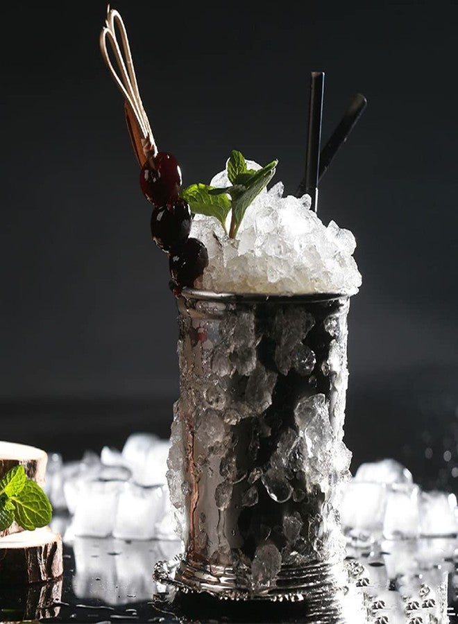 ZMCHE Julep Cup,Mint Julep Cup,Party Supplies, Stainless Steel Cups,Vintage,Silver Cocktail Tumbler - 12 oz, Silver - Image 4