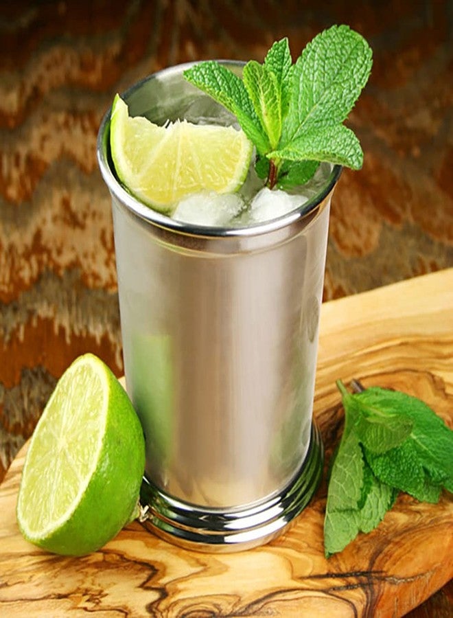 ZMCHE Julep Cup,Mint Julep Cup,Party Supplies, Stainless Steel Cups,Vintage,Silver Cocktail Tumbler - 12 oz, Silver - Image 5