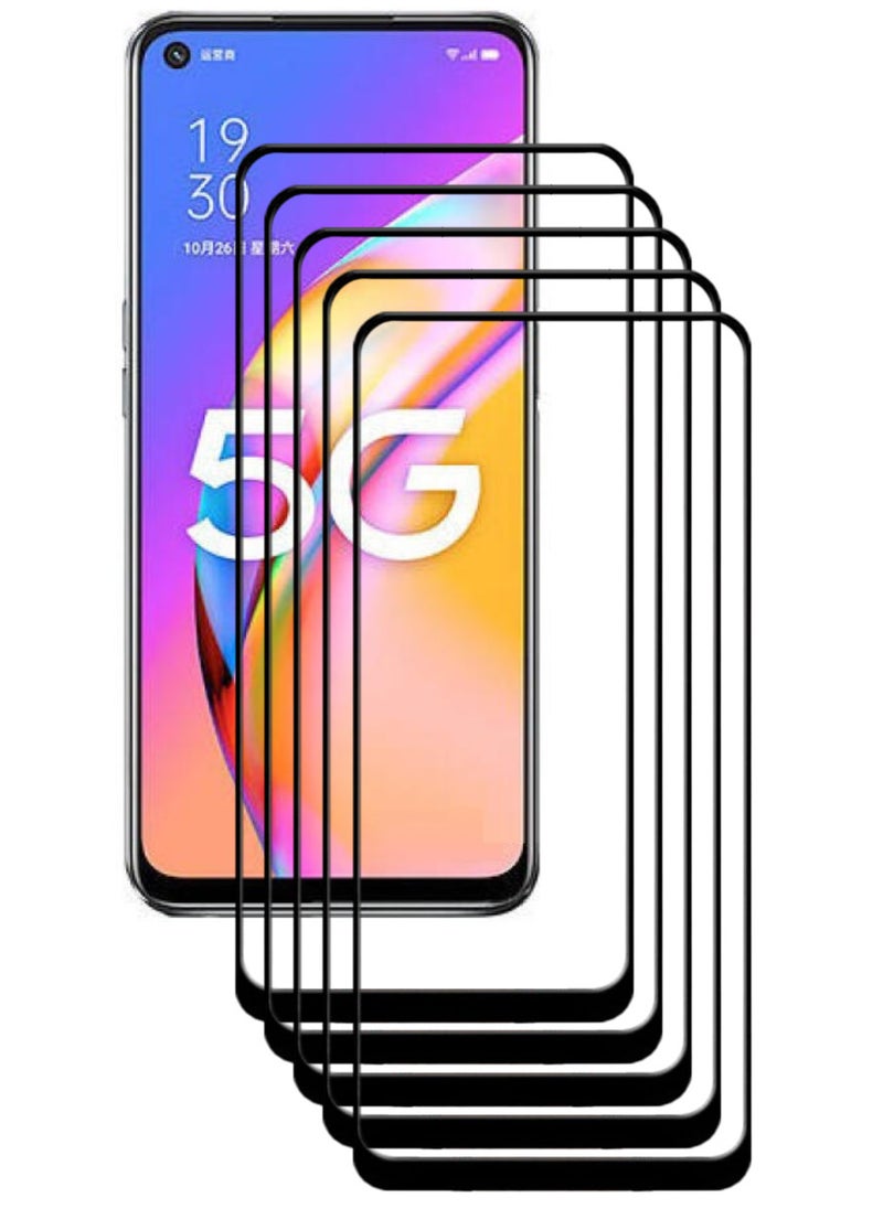 ACLIX 5 Pieces Antistatic ESD Dustproof Premium Quality High Definition Tempered Glass Screen Protector Designed For Oppo A93 5G - Image 1