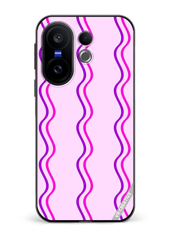 Protective Case Cover For Vivo X200 FE Strips Design Multicolour