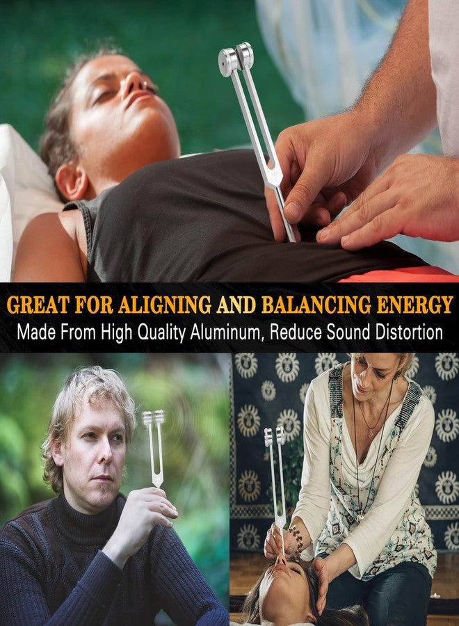 KAIGESZAD Tuning Fork 128hz with Reflex Hammer for Healing Chakra Set,Healing/Sound Therapy, Aluminum Alloy Sensory Tuning Fork Activator for Healing, Therapy Non Magnetic - Image 4