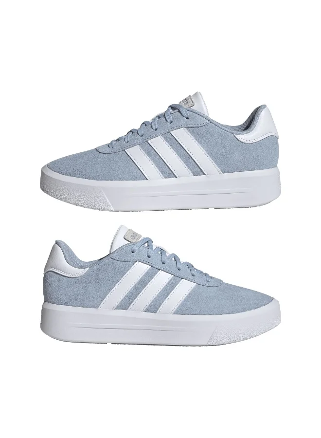 Adidas adidas Court Platform Suede Blue Sportwear Shoes 3.5