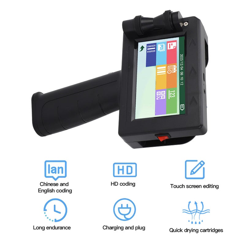 LA50 Handheld Inkjet Label Printer 12.7mm Date Time Batch Number Color Printing - Image 3