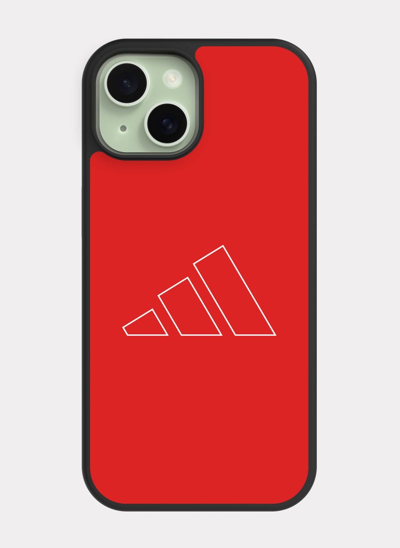 بكسلات كفر ايفون 15 اديداس ابيض - Image 1