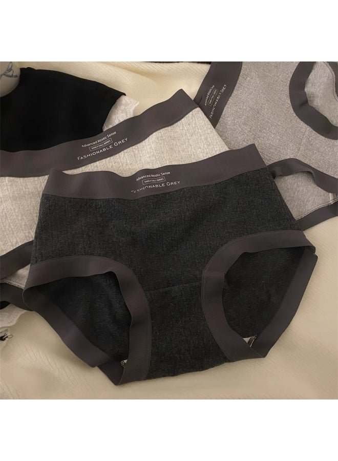 Underwear Girls Pure Cotton  New Women's 10a Antibacterial Crotch Skin-friendly Autumn And Winter Breathable Large Size Briefs
