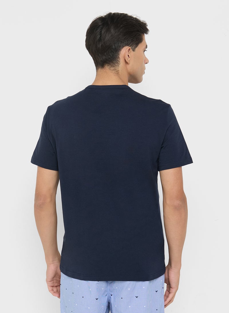 EMPORIO ARMANI 2 Pack Of Logo Crew Neck T-Shirt  - Image 4