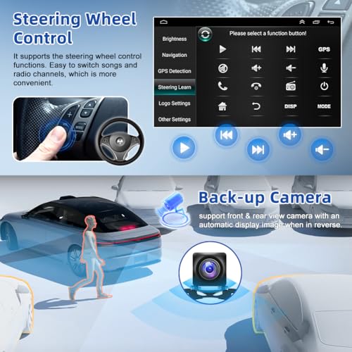 Katutude 9" Android 13 Car Stereo for CarPlay &Android Auto for Kia Rio 2018-2023 MK4 YB/SC Low End Double Din HD Touch Screen Multimedia Player with GPS Navi WiFi SWC FM Mirror Link Split Screen(2+32G) - Image 4