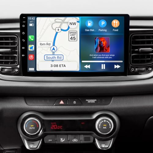 Katutude 9" Android 13 Car Stereo for CarPlay &Android Auto for Kia Rio 2018-2023 MK4 YB/SC Low End Double Din HD Touch Screen Multimedia Player with GPS Navi WiFi SWC FM Mirror Link Split Screen(2+32G) - Image 1