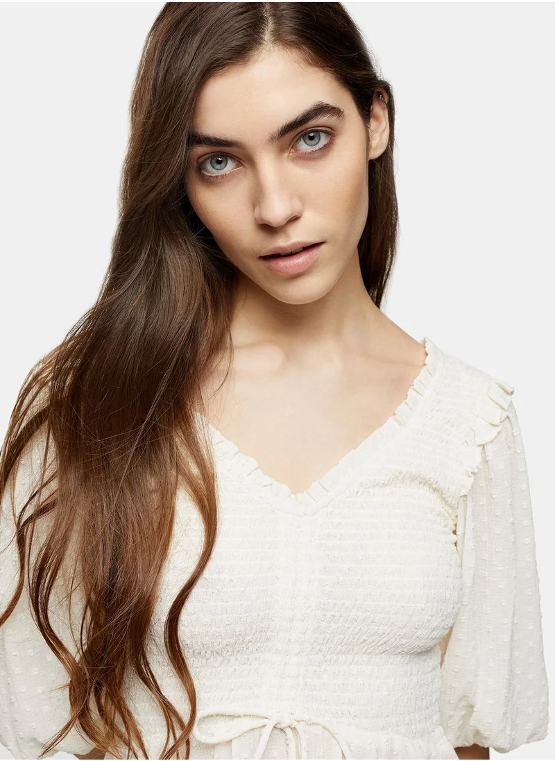 TOPSHOP Balloon Sleeve Top