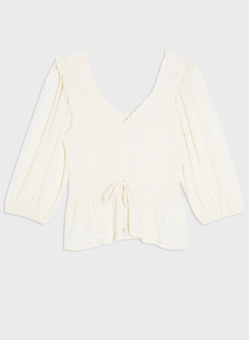 TOPSHOP Balloon Sleeve Top