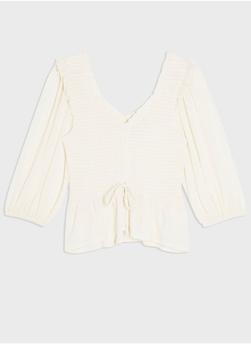 TOPSHOP - Balloon Sleeve Top - Image 1