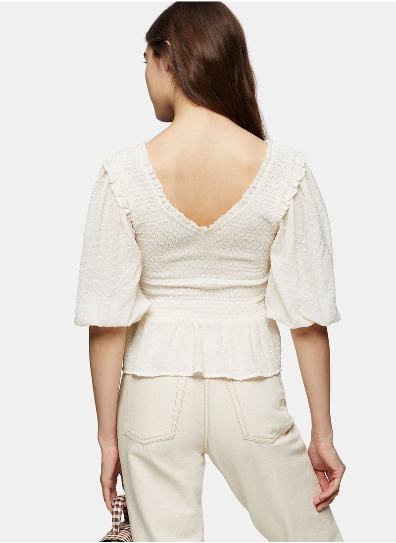 TOPSHOP - Balloon Sleeve Top - Image 1