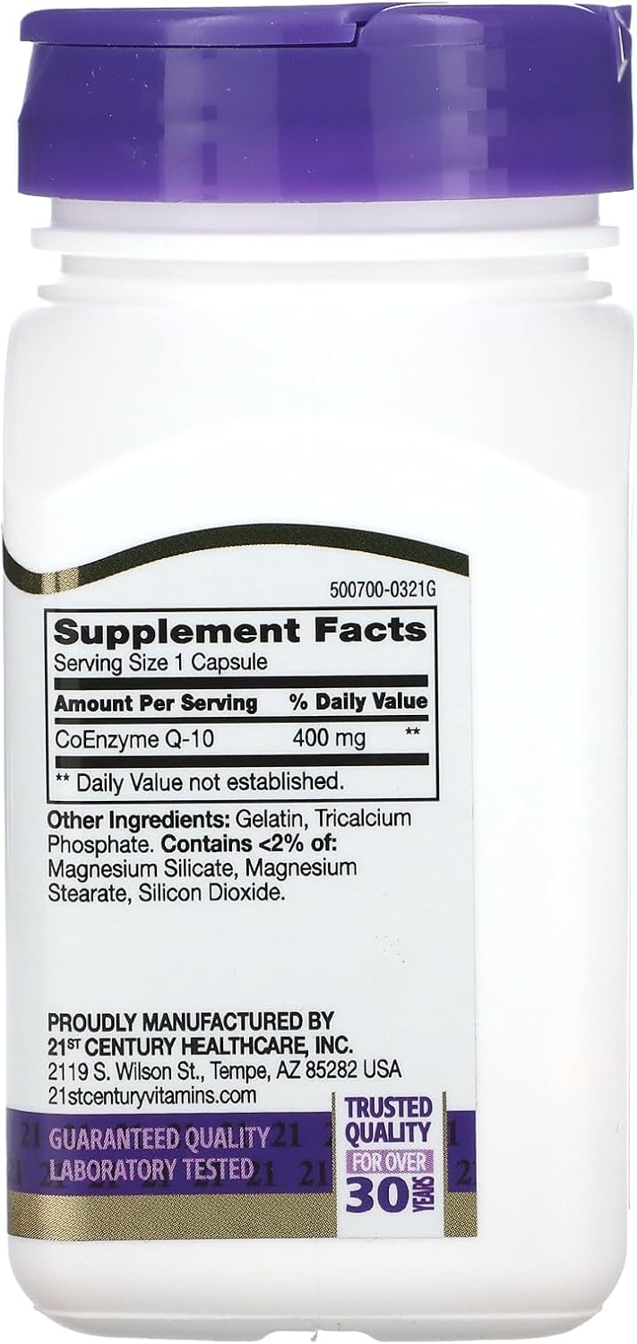 21st Century كبسولات فيج 400 ملغ من كيو 10 من القرن 21 عدد 30 - Image 2