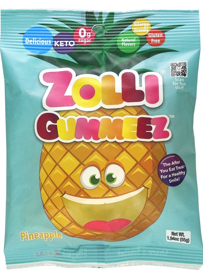 ZOLLIPOPS Zolli Gummeez Pineapple 1.94 oz (55 g) 