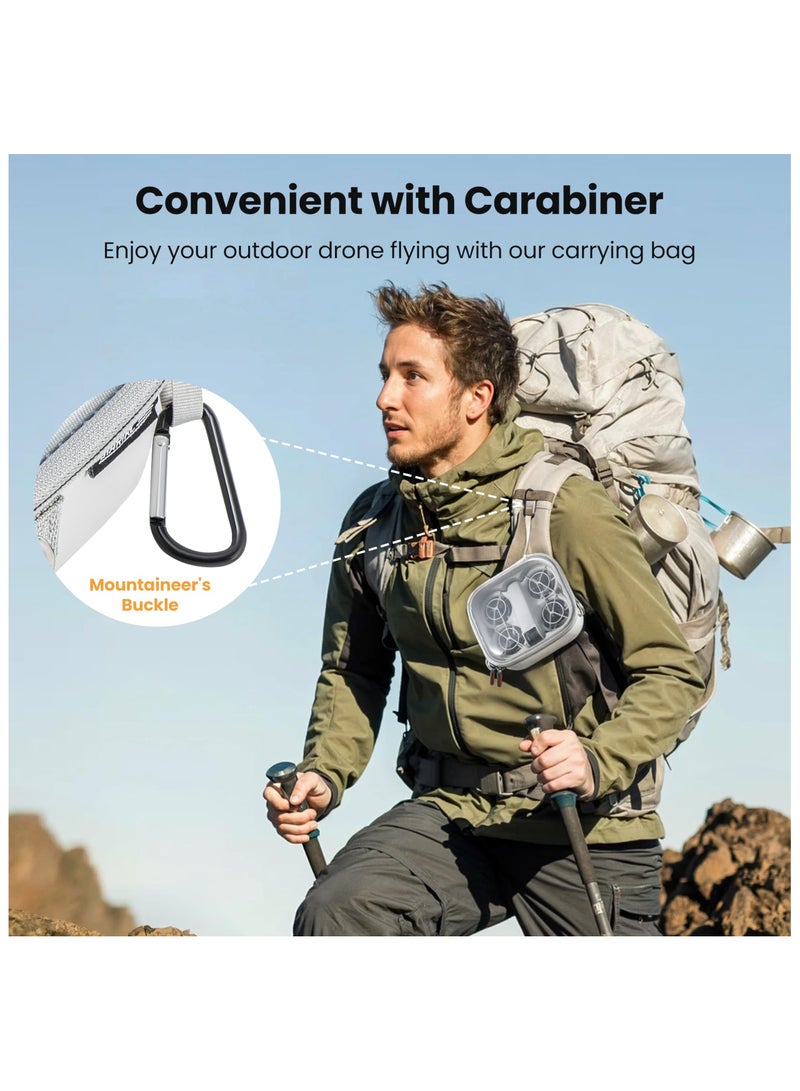 Neo Case, Portable Clear Bag for DJI Neo Drone, Compact Storage Case, Carrying Shoulder Case Portable Travel Protective Bag for DJI Neo Drone and Two-Way Charging Hub Accessories - Image 5