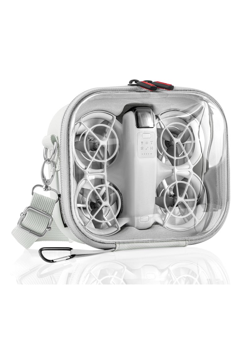 Neo Case, Portable Clear Bag for DJI Neo Drone, Compact Storage Case, Carrying Shoulder Case Portable Travel Protective Bag for DJI Neo Drone and Two-Way Charging Hub Accessories - Image 1