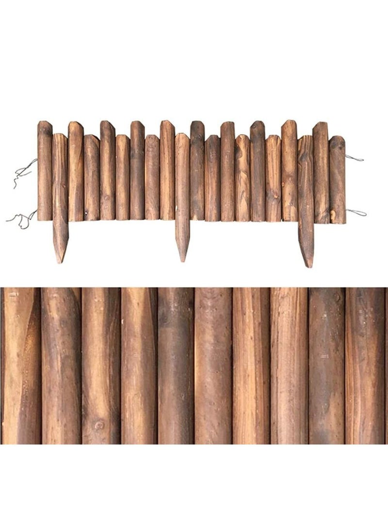 FFD Wooden Garden Border Fence Panels Edging Picket Fence Roll Border - Image 1
