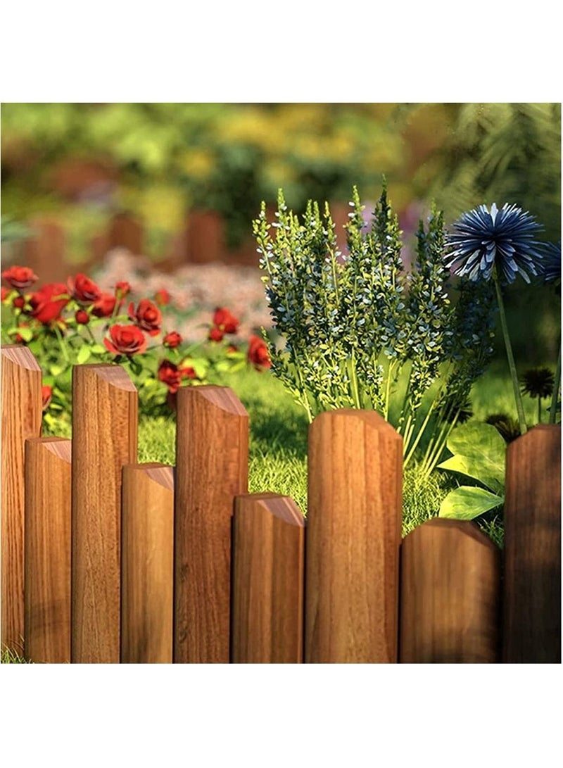 FFD Wooden Garden Border Fence Panels Edging Picket Fence Roll Border - Image 2