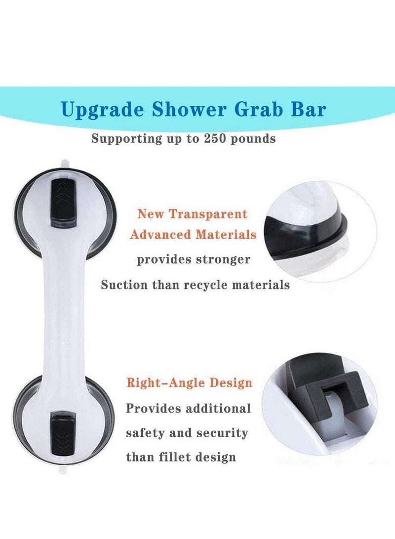 2 Pack Suction Grab, Cup Anti-Slip Grip Safety Strong Handle for Bathroom Shower Tub Assist - Image 2