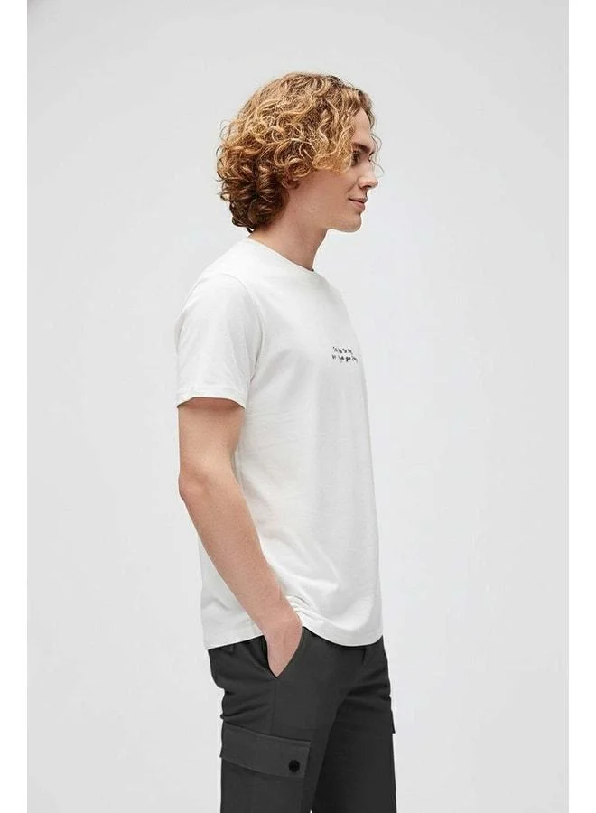 Bad Bear Too Shy Men's White T‑Shirt Off‑White.