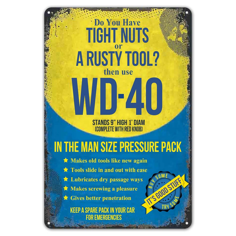 ZYPENG Room Man Cave Art Decorations Metal Sign Wall Decor Tin Signs Do You Have Or A Rusty Tool? Vintage Garage 8 x 12 inches - Image 1
