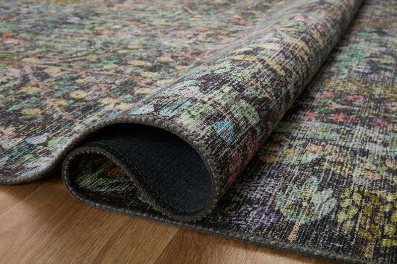 Loloi Rifle Paper Co. Maison Collection MAO-07 Charcoal 5'-0" x 7'-6", .19" Pile Height, Area Rug - Image 4