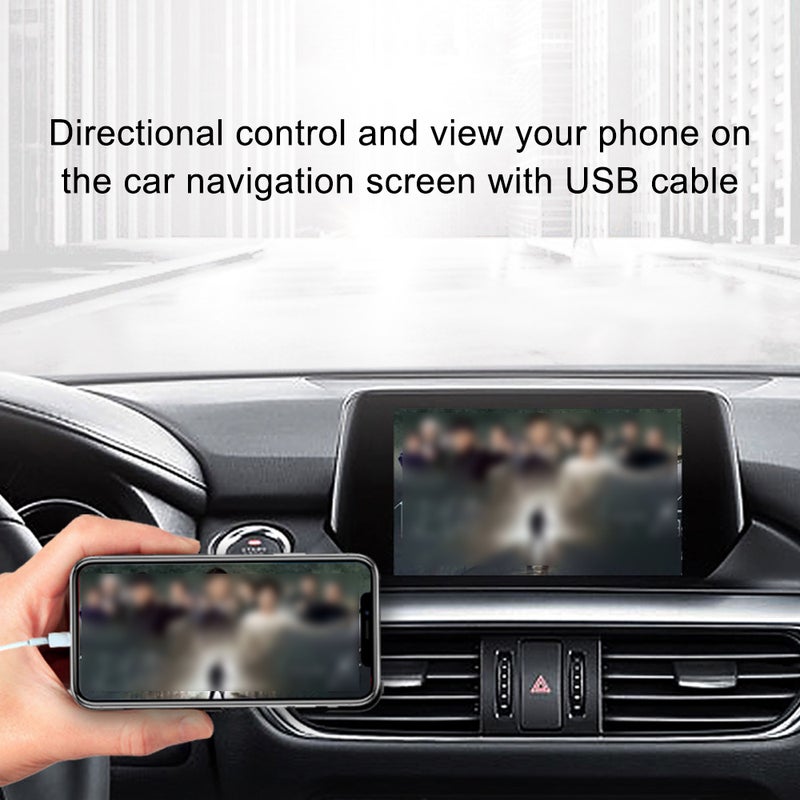 وحدة وسيط Car Play اللاسلكية بتوصيل الواي فاي والبلوتوث والـ USB SmartLink مشغل التنقل والشريط الصغير لـ Car Play عبر USB لنظامي iOS وأندرويد أوتو - Image 5