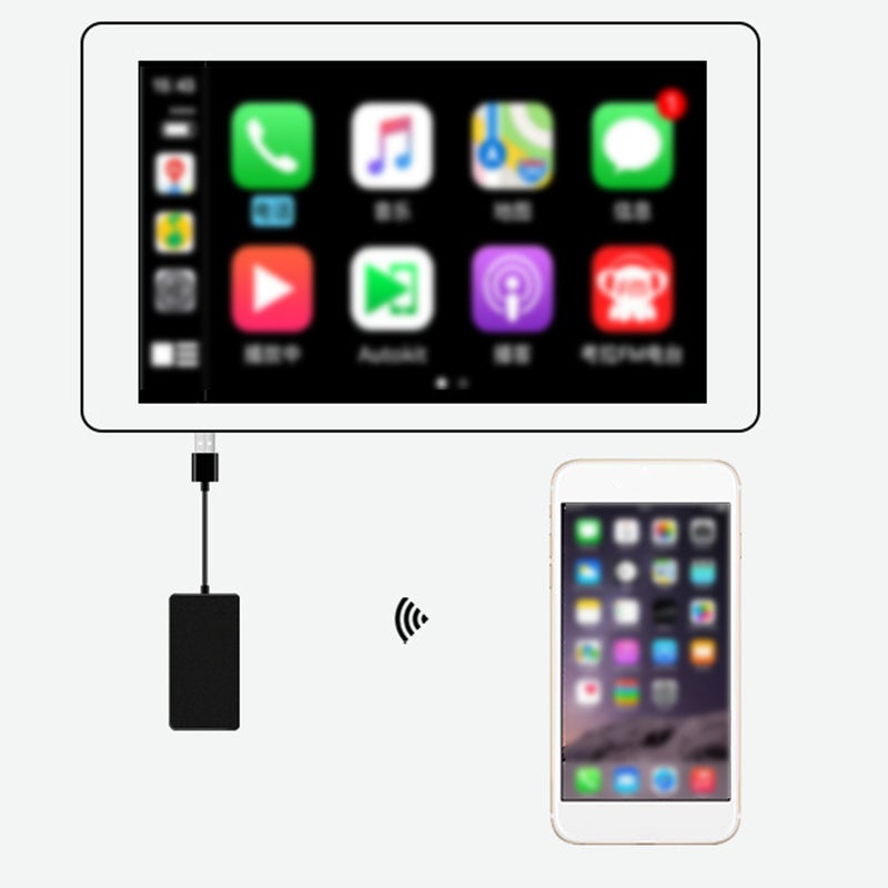 وحدة وسيط Car Play اللاسلكية بتوصيل الواي فاي والبلوتوث والـ USB SmartLink مشغل التنقل والشريط الصغير لـ Car Play عبر USB لنظامي iOS وأندرويد أوتو - Image 2