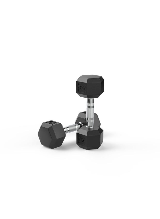 COMMANDO Pair Of Hex Dumbbells 7 Kg - Image 1