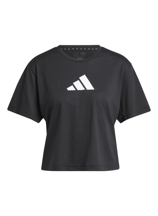 Adidas Adidas We Bl Tee Black T-Shirt (Short Sleeve) T-Shirts For Women